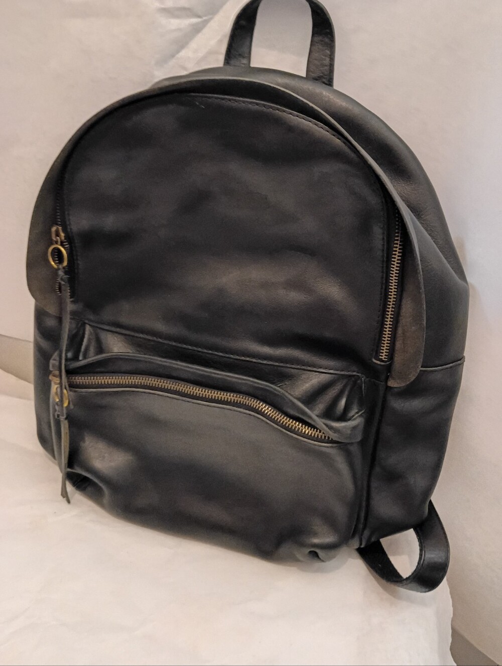 Madewell The Lorimer backpack, black leather